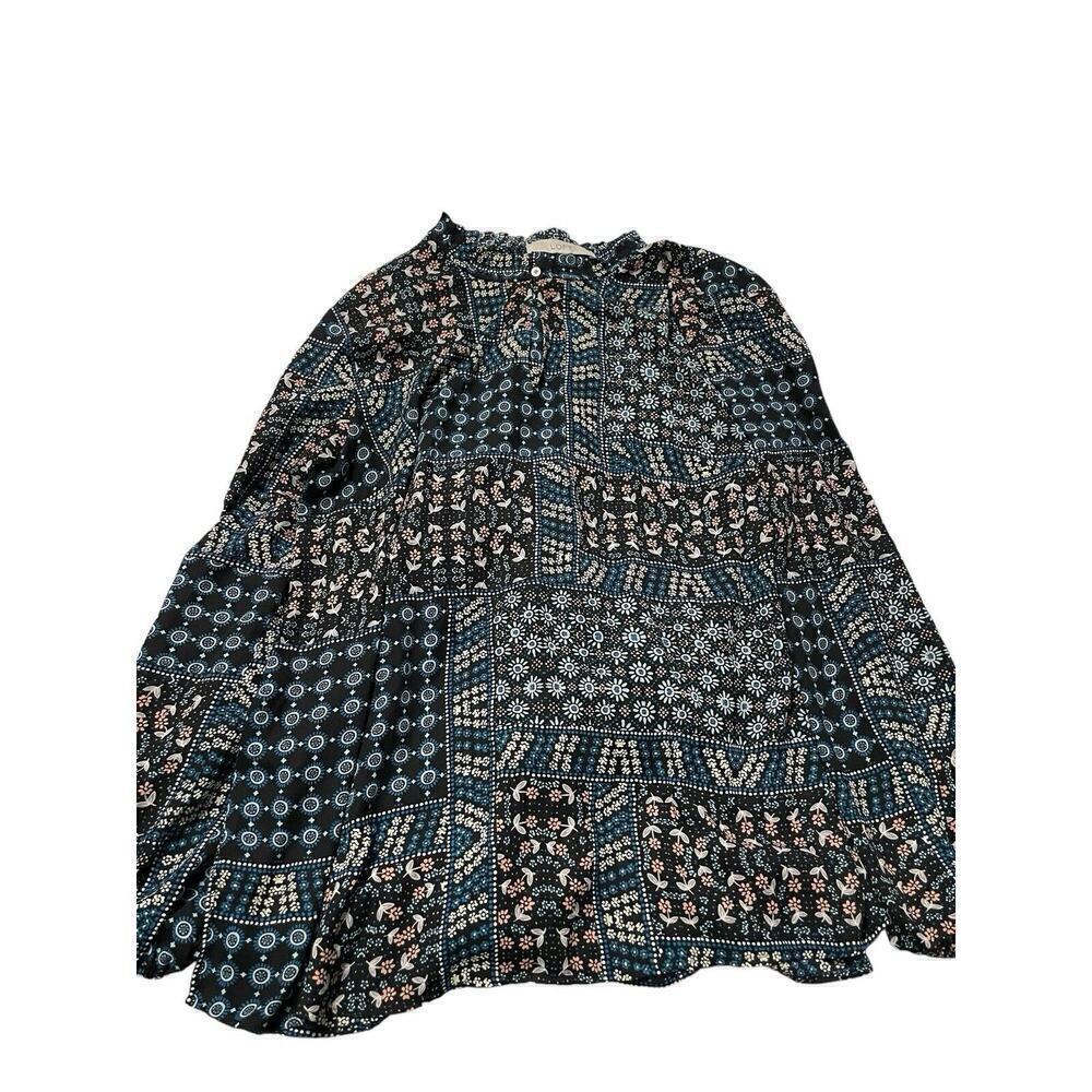 Ann Taylor LOFT Floral Long Sleeve Blouse Size L